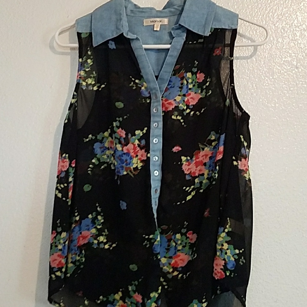 collar lace blouse